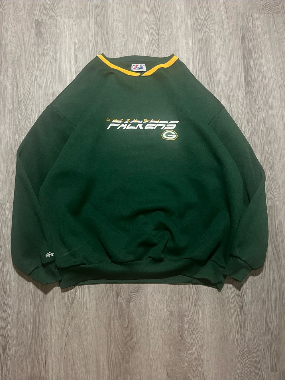 Vintage 90s Green Bay Packers Majestic NFL football crewneck sweater mens XXL
